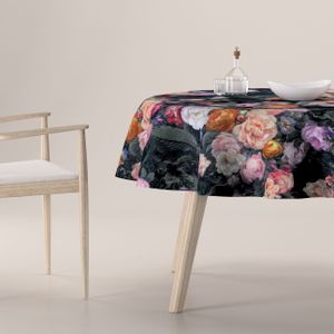 Dekoria Rond tafelkleed grijs-roze 130 x 130 cm
