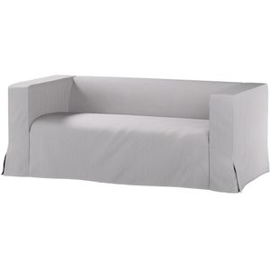 Hoes Klippan 2-zits bank, lang met boxplooi, collectie Living II, beige-blauw