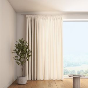 Dekoria - Loneta - Gordijn - Lichtgrijs - Kant en Klaar met Plooiband