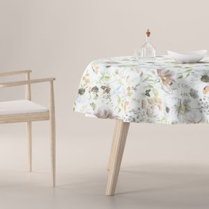 Dekoria Rond tafelkleed wit-beige 160 x 160 cm