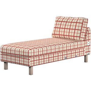 Model Karlstad chaise longue bijzetbank, collectie Avinon, creme-rood