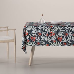 Dekoria Rechthoekig tafelkleed donkerblauw-rood 130 x 160 cm