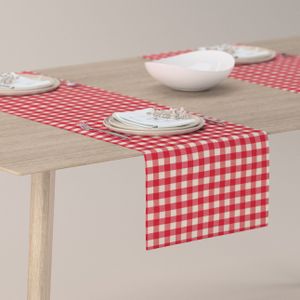 Dekoria Rechthoekige tafelloper rood-ecru 40 x 130 cm