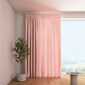 Dekoria - Loneta - Gordijn - Roze - Kant en Klaar met Plooiband