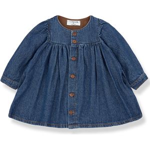 One More in the family Jurk blauw (Maat: 9M) - Baby