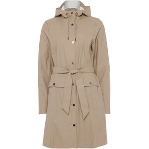 Rains Dames jas beige (Maat: S) - Effen