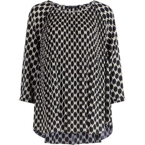 Betty Barclay Blouse zwart (Maat: 38) - Halslijn: Ronde hals,