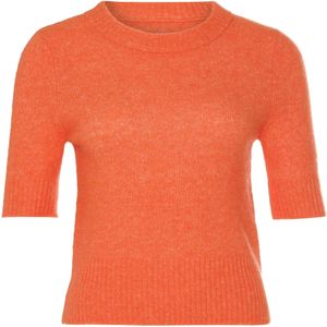 Day Birger et Mikkelsen Blouse oranje (Maat: L) - Effen - Halslijn: Ronde hals,