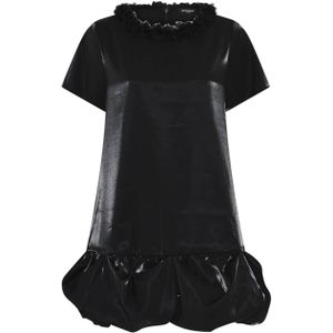 Bruuns Bazaar Dames jurk zwart (Maat: 36) - Halslijn: Ronde hals,