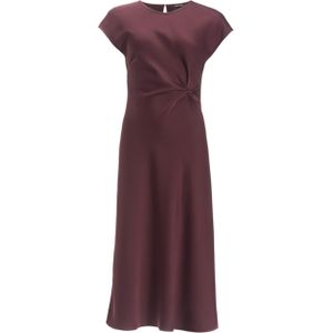 Cocktailjurk met ronde hals