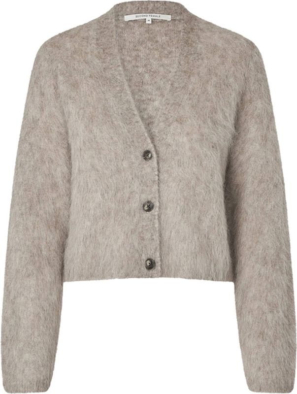 Second Female, Dames, Truien, Beige, Maat: XS Polyamide,