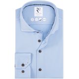 R2 Amsterdam - Overhemd - Blauw - Lange Mouw