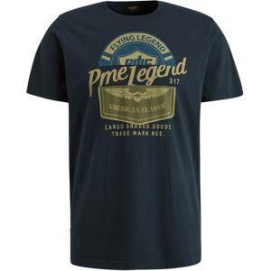 PME Legend T-shirt blauw (Maat: M) - Fotoprint - Halslijn: Ronde hals,