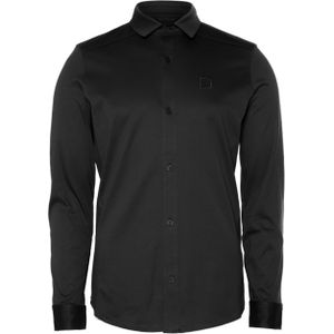 Chasin' Overhemd lange mouw zwart (Maat: L) - Effen