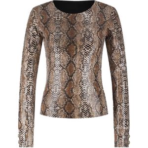 NIKKIE - Top - Bruin - Pailletten