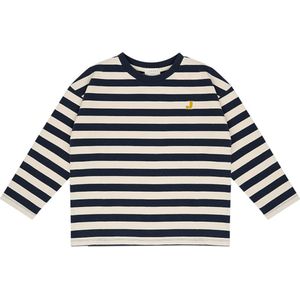 Jenest Longsleeve blauw (Maat: 128) - Streep - Halslijn: Ronde hals,