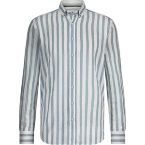 State of Art Overhemd lange mouw blauw (Maat: M) - Streep