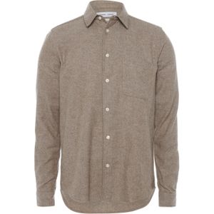 Samsøe Samsøe Overhemd lange mouw bruin (Maat: M) - Mélange