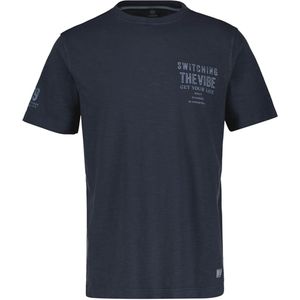 Lerros T-shirt blauw (Maat: 2XL) - Tekst - Halslijn: Ronde hals,