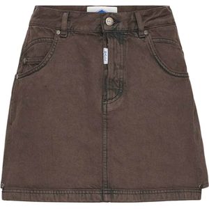 Ball - Denim Rok - Bruin - Cropped Lengte - 100% Katoen