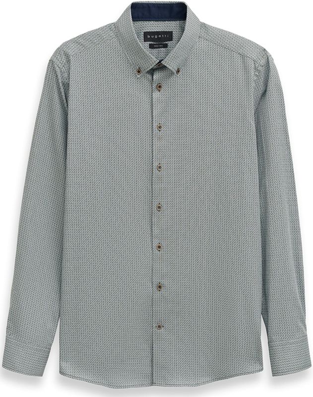 bugatti - Overhemd - Mintgroen - Regular Fit - Lange Mouw