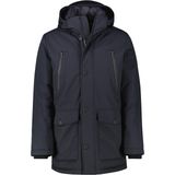 Lerros - Parka - Blue night - Heren-Parka in Twillstructuur