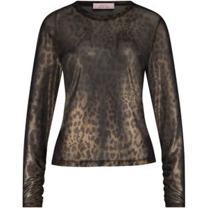 Studio Anneloes Top zwart (Maat: S) - Halslijn: Ronde hals,