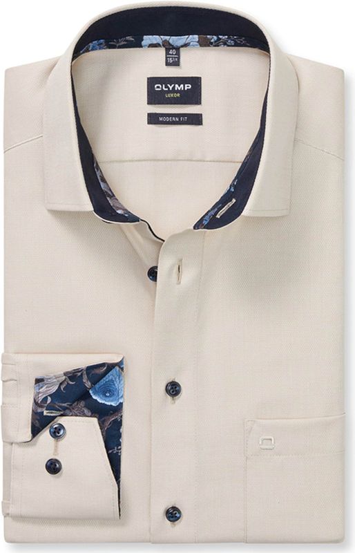 OLYMP - Luxor - Overhemd - Natuur - Modern Fit - New Kent