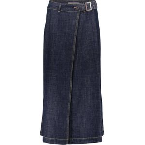 Geisha Dames rok blauw (Maat: S) - Effen