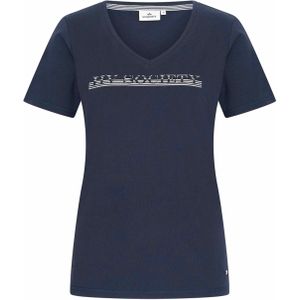 HV Society T-shirt blauw (Maat: 44) - Logo - Halslijn: V-hals,