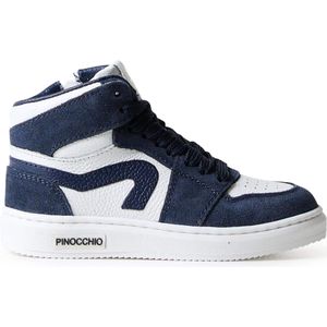 Pinocchio jongens veterschoenen blauw (Maat: 24 EU)