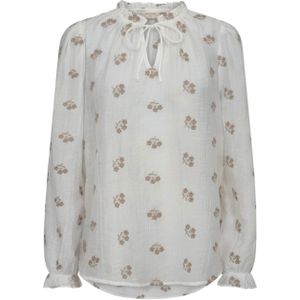 Freequent Dames blouse ecru (Maat: XS) - Halslijn: V-hals,