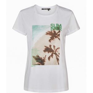Marc Aurel T-shirt wit (Maat: 38) - Fotoprint - Halslijn: Ronde hals,