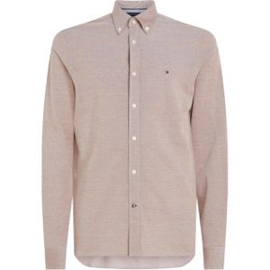 Tommy Hilfiger Overhemd lange mouw beige (Maat: XL) - Effen