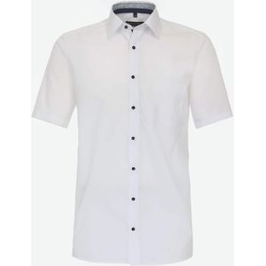 Casa Moda Overhemd korte mouw wit (Maat: 46) - Effen