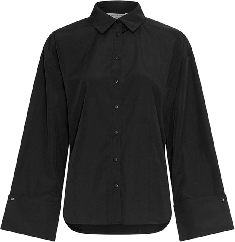 Moss Copenhagen - 19460 Natalia - Blouse - Zwart - Lange Mouw