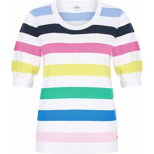 HV Society T-shirt multicolor (Maat: 42) - Streep - Halslijn: Ronde hals,