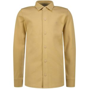 Raizzed Jongens overhemd lange mouw beige (Maat: 140) - Effen