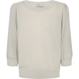 Freequent Dames trui beige (Maat: L) - Effen - Halslijn: Ronde hals,