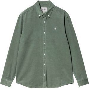 Carhartt WIP Overhemd lange mouw groen (Maat: S) - Effen