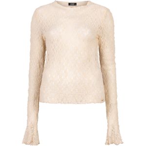 Ibana Top beige (Maat: XL) - Halslijn: Ronde hals,