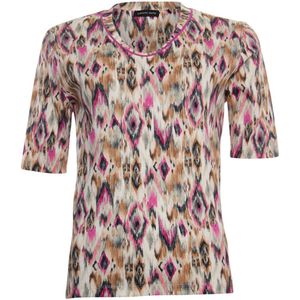 Roberto Sarto T-shirt roze (Maat: 42) - Halslijn: V-hals,