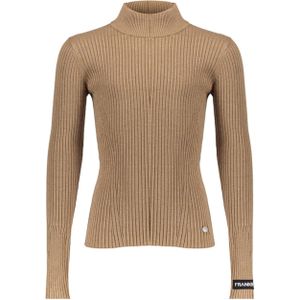 Frankie & Liberty Meisjes coltrui bruin (Maat: 152) - Effen - Halslijn: Col,