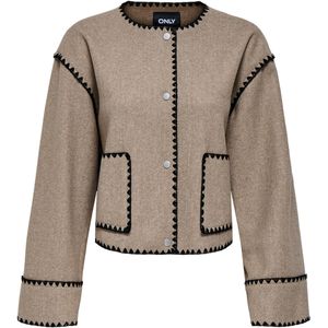 Only - Onlelba Life Cuff Scallop Jacket - Gemêleerd - Dames Vest