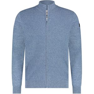 State of Art Vest blauw (Maat: 2XL) - Mélange - Halslijn: Opstaande kraag,