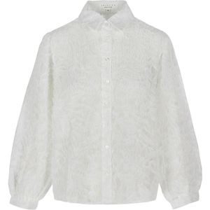 LolaLiza - C-LALALISA - Blouse - Wit - Polokraag