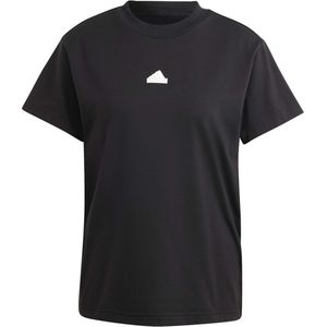Adidas T-shirt zwart (Maat: 2XL) - Effen - Halslijn: Ronde hals,