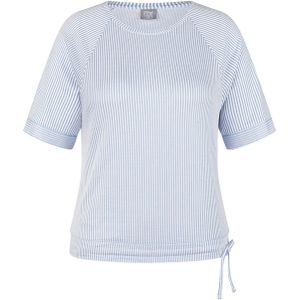 Rabe T-shirt blauw (Maat: 46) - Streep - Halslijn: Ronde hals,