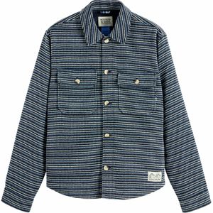 Scotch & Soda - Overshirt - Blauw - Gebreid
