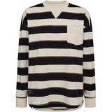 Haute L'Amitié - Veronica Stripe Tee Sweat - Veelkleurig - Dames - Katoen